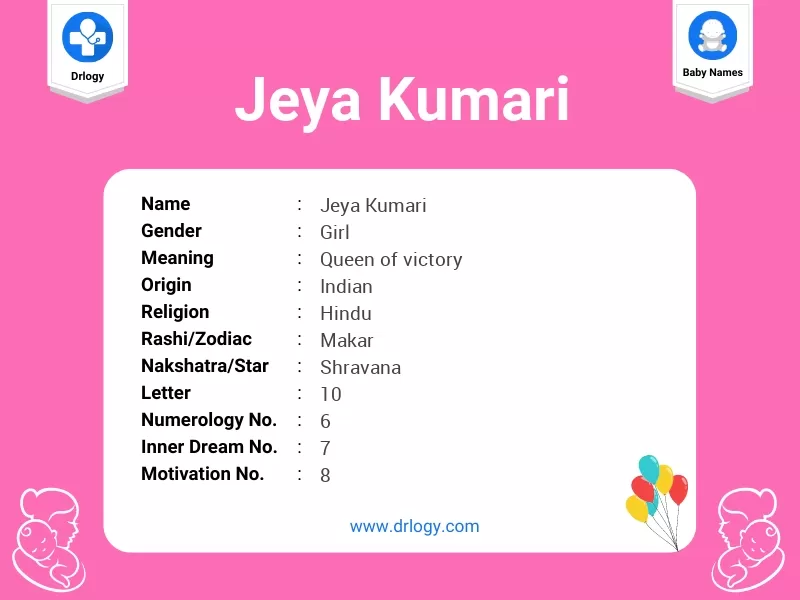 Jeya Kumari Name Meaning
